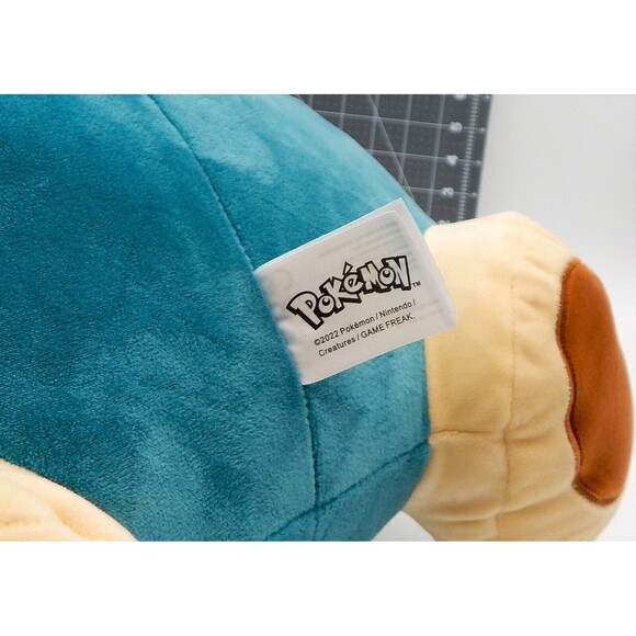Pokémon Snorlax 22 In Plush Stuffed Toy Game Freak 2022 Blue Nintendo Creature - Picture 10 of 11